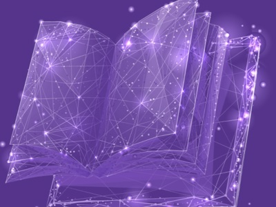 book made of stars